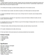 Neck Shoulder Massager Finger Pressure Shiatsu Neck Back and Shoulder Massager Electric Kneading Neck Deep Massage Muscle Relax