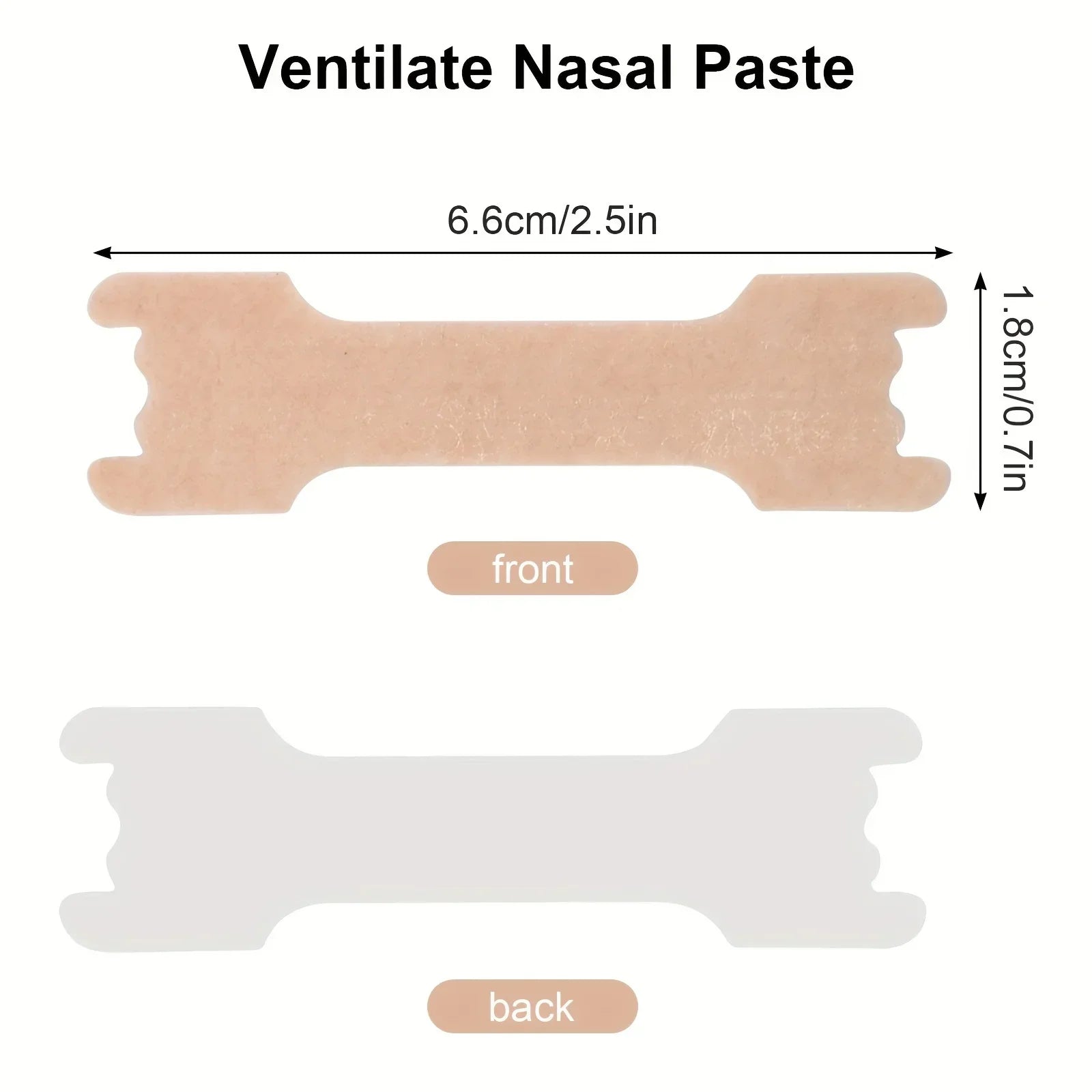 100pcs Anti-snoring Strips Easier to Breathe Help Breathing Reduce Snoring Nasal Strips Better Sleep Breathe Health Care