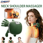 Neck Shoulder Massager Finger Pressure Shiatsu Neck Back and Shoulder Massager Electric Kneading Neck Deep Massage Muscle Relax