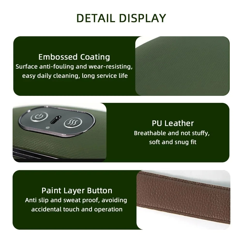 Neck Shoulder Massager Finger Pressure Shiatsu Neck Back and Shoulder Massager Electric Kneading Neck Deep Massage Muscle Relax